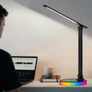 Ljojo LED Desk Lamp USB Plug in Table 3 Levels Dimmable Touch Lighting Foldable