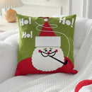 Embroidery Christmas Throw Pillowcase Elk Red Decoration Square Pillowcases by Ljojo