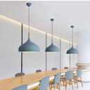 Nordic Colored Chandelier Wooden Pendant Light LED Lamp Single Head Aluminum Children Room Ljojo