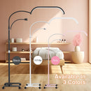 Ljojo Arch Floor Lamp with Wheel | 3-Light Mode Beauty Fill Light for Makeup and Skincare