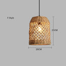 Bamboo Woven Pendant Lamp: Rattan Zen Tea House Lantern by Ljojo
