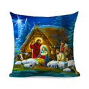 Ljojo Linen Christmas Cushions 45x45 - Modern Home Decor for Living Room and Sofa