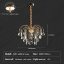 Ljojo Luxury Crystal Ceiling Chandelier Gold | Elegant Bedroom Dining Room Lighting