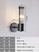 Ljojo Luxury Nordic Glass Wall Lamps: Bedroom Living room Hotel Sconce LED Lighting