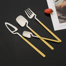 Ljojo Matte Flatware Set - Stainless Steel Knife Fork Spoon Dinnerware