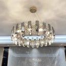 Ljojo Luxury Crystal LED Chandelier for Home Decor & Living Room