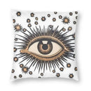 Evil Eye Black Art Cushion Cover Mystery Spirit Pillowcase by Ljojo