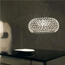 Ljojo Acrylic Pendant Light Fixture Foscarini Caboche Dia35/50/65cm Clear Gold Hanging Lamp