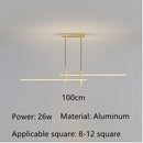Nordic Dining Table Pendant Lamp Black Gold Minimalist Chandelier by Ljojo