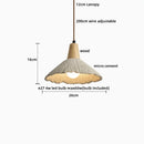 Ljojo LED Pendant Light Fixture Japanese Style Hanging Lamp for Home Decor.