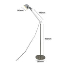 Adjustable LED Floor Lamp for Home Office Study, Ljojo Branded Simple Design