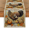 Fall Turkey Pumpkin Table Runner by Ljojo: Thanksgiving Dining Coffee Wedding Decor
