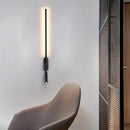 Ljojo Minimalist Line LED Wall Lamp Adjustable Angle 3000K Sconces Black White Metal.
