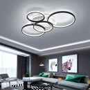 Ljojo LED Ring Ceiling Light: Dimmable, Remote Control, 3 Colors