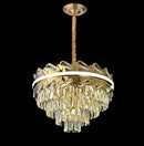 Ljojo Gold Modern Chandelier Crystal Lamp | Luxury Round LED Light Fixture