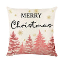 Christmas Party Pillowcase with Santa Claus & Snowman Print for Home Decoration by Ljojo.