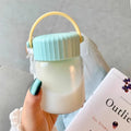 Ljojo Mini Glass Shaker Cup with Handle and Lid