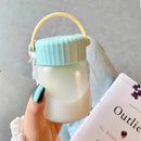 Ljojo Mini Glass Shaker Cup with Handle and Lid