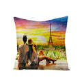 Ljojo Maple Leaf Sunflower Pillowcase for Living Room Bedroom Decor, 45*45cm