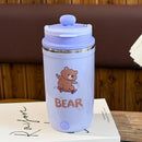 Ljojo 500ml Stainless Steel Thermos Cup with USB Charging - Portable, Double Drink Coffee Cup