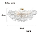 Glass Ball LED Chandelier for Living Room Modern Creative Home Decor by Ljojo