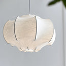 Italian Retro Wabi Sabi LED Pendant Light Hand Knitted Silk Fabric Chandelier by Ljojo