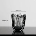Ljojo™ Glass Vase Floral Decoration - Elegant Arrangement for Home, Living Room, Porch