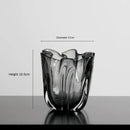 Ljojo™ Glass Vase Floral Decoration - Elegant Arrangement for Home, Living Room, Porch