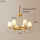 Copper Chandelier French Retro Pendant Lighting | Ljojo