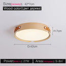 Ceiling Lamps Japanese Creative Walnut Bedroom Lamp Modern Round Lamp by Ljojo