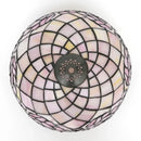 Ljojo 12" Scandinavian Stained Glass Cherry Blossoms Lampshade Retro Handmade Replacement
