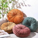 Ljojo 3D Pumpkin Round Pillow - Boho Floor Cushion for Home Decor