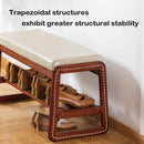 Ljojo™ Shoe Storage Bench with Cushioned Seat - Beige, 39.4"