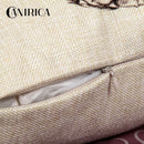 Ljojo Linen Cushion Cover 45x45 for Modern Living Room Decor & Sofa - Valentine's Day Theme