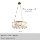 Gold Stone Ceiling Lamp Luxury Marble Lighting Copper Bedroom Decor by Ljojo