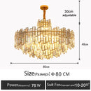 Ljojo Luxury Modern Gold Crystal LED Ceiling Light for Living Room Chandelier