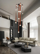 Italy Designer Belt Led Pendant Lights Dimmable Marble Luxury Chandelier by Ljojo for Home Decor Lighting
