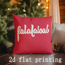 Ljojo Merry Christmas Printed Pillow Cover for Sofa, Bedroom, Car - Rectangular Shape