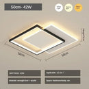 Adjustable Lighting Nordic Modern Bedroom White Ceiling Lamp by Ljojo - LED Light for Living Room