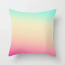 Gradient Ice Cream Color Polyester Pillow Cover by Ljojo - 45x45CM