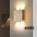 Ljojo LED Wall Lamps with Yellow Stone Lampshade for Indoor Lighting