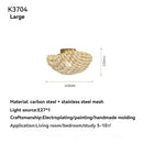 Ljojo Spanish Cap Design LED Pendant Light Fixture for Living Room Luxury Home Decor