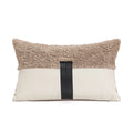 Embroidered Tufted Cushion Cover in Neutral Tones by Ljojo