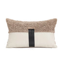 Embroidered Tufted Cushion Cover in Neutral Tones by Ljojo