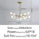 Firefly Ceiling Chandelier Pendant Light Decor G4 Led Lighting Hanging Lamp by Ljojo