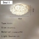 Nordic Cream Acrylic LED Pendant Lights Chandeliers for Master Bedroom by Ljojo