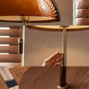 Retro Coffee Color Floor Lamp | Medieval Style Walnut Stand Lights for Living Room by Ljojo