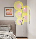 Industrial LED Floor Lamp with Sunset Shadow Rainbow Tree Branch Art by Ljojo for Home Decoration