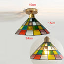 Ceiling Chandeliers Modern Tiffany Glass Pendant Light for Bedroom Kitchen - Ljojo