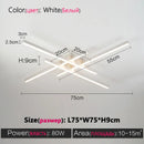 Modern Black Ceiling Lamp Nordic Long Strip Living Room Bedroom Restaurant Home Decoration Indoor Lighting by Ljojo